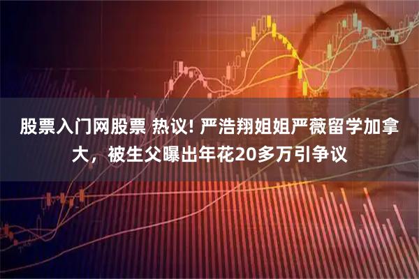 股票入门网股票 热议! 严浩翔姐姐严薇留学加拿大，被生父曝出年花20多万引争议